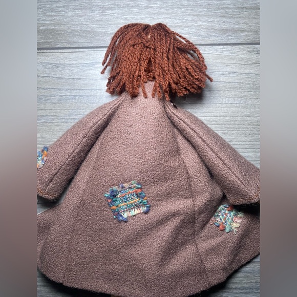 Adorable Handmade Doll w/ Patched Wool Coat and Pointy Shoes - Picture 10 of 10